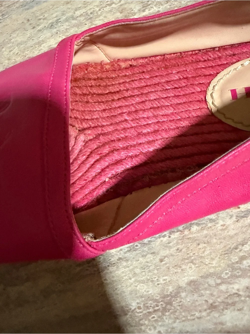 Coach Hot Pink Leather Espadrilles